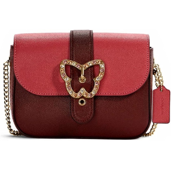 🦋💕👛COACH GEMMA BUTTERFLY BUCKLE CROSSBODY 🦋👛❤️ - Picture 2 of 5